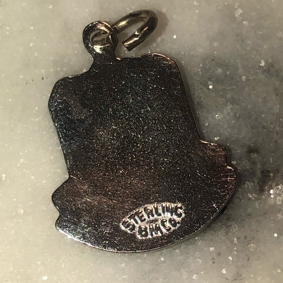 VTG Sterling Silver Miniature Bahamas Ship Ocean Charm Bracelet Charm 16mm - Picture 2 of 3